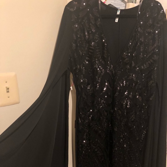 Dresses & Skirts - Black see through & sequin dress